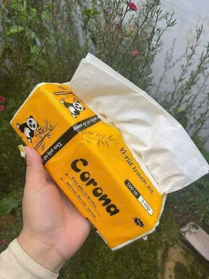 khăn giấy corona gói 500 tờ