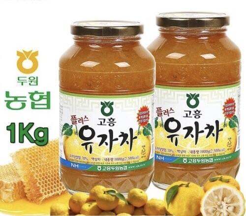 🍀🍋Combo 2 Hũ Mật Ong Chanh Hàn Quốc Lemon Tea 1Kg🍋🍀