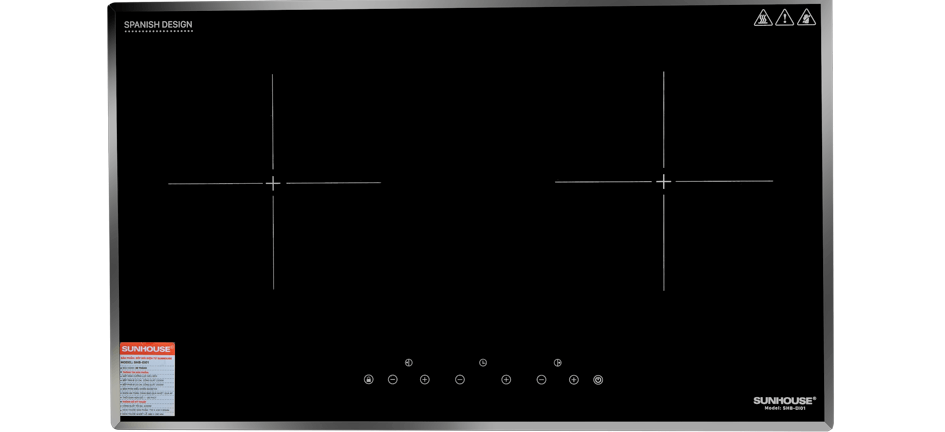 Bếp Đôi Điện Từ Hồng Ngoại Sunhouse SHB8609/SHBDI01 (4000W) - Hàng chính hãng