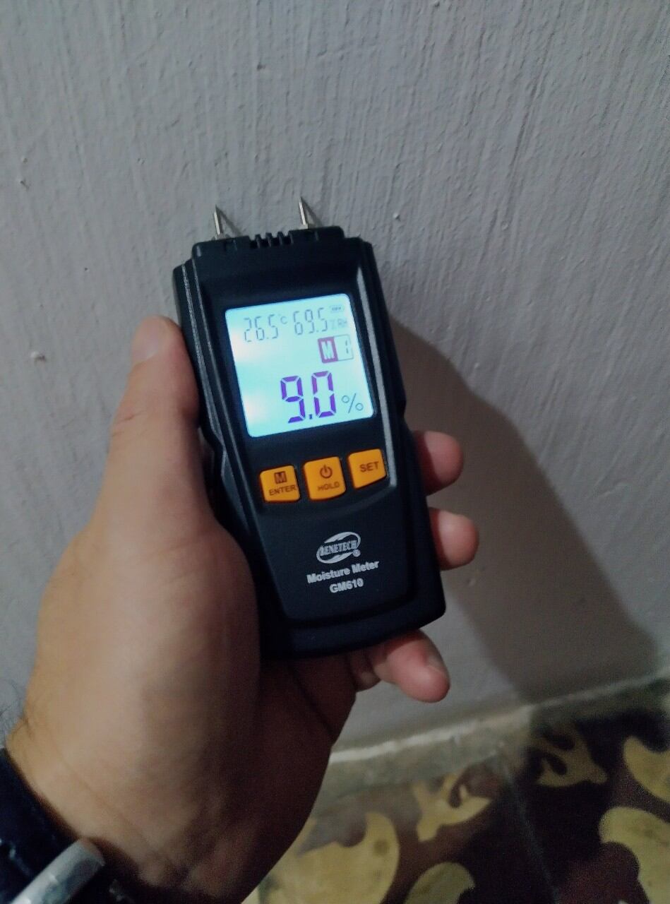 Máy đo độ ẩm thi công sơn, đo độ ẩm sấy, đo độ ẩm Benetech 610