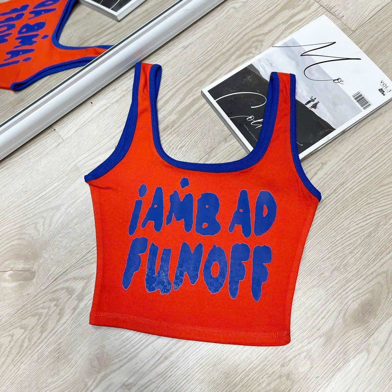Áo ba lỗ viền fun offf ảnh thật