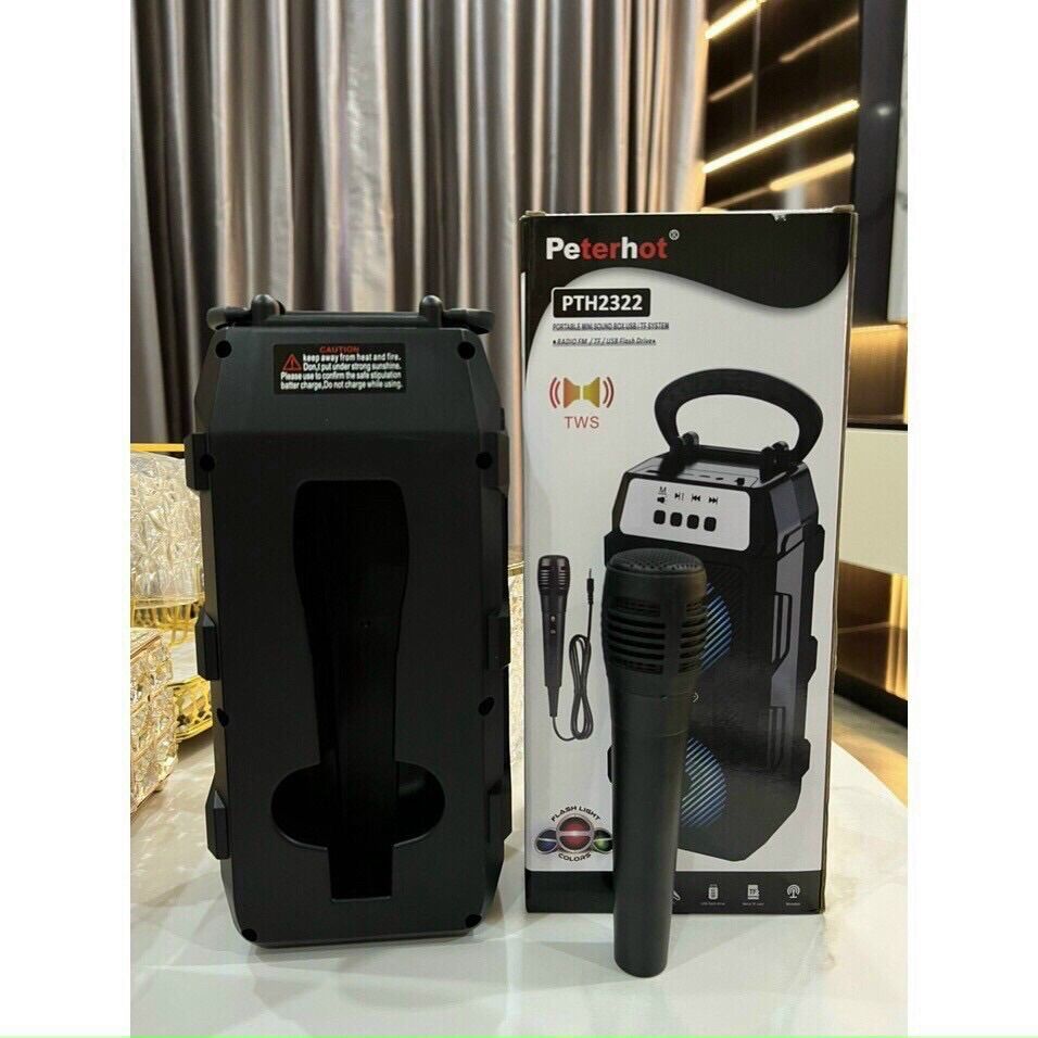 Loa không dây/ loa karaoke bluetooth kèm mic pth2322