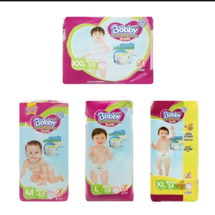 [GIÁ SỐC] Bỉm tã quần Bobby chính hãng size L ( L38 tặng 6 miếng)