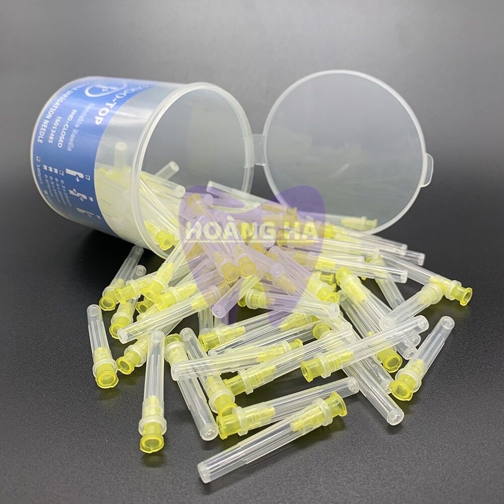 Kim bơm rửa nội nha 2 lỗ kim bơm rửa nội nha 1 lỗ dùng trong nha khoa