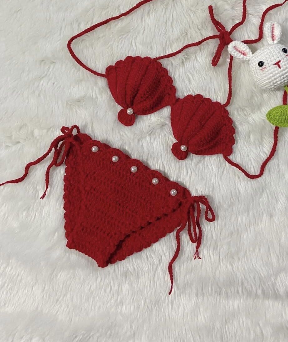Bikini Handmade đi biển cho bé