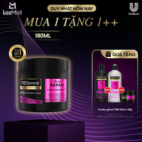 Kem Ủ Tóc TRESemmé Bond Repair Peptidebond+ 180ml Cho Tóc Hư Tổn Do Tạo Kiểu Giúp Ngăn Gãy Rụng