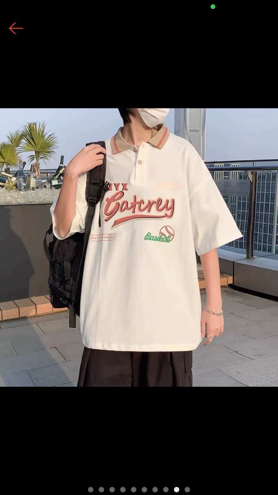 Áo polo form rộng tay lỡ - Gartory