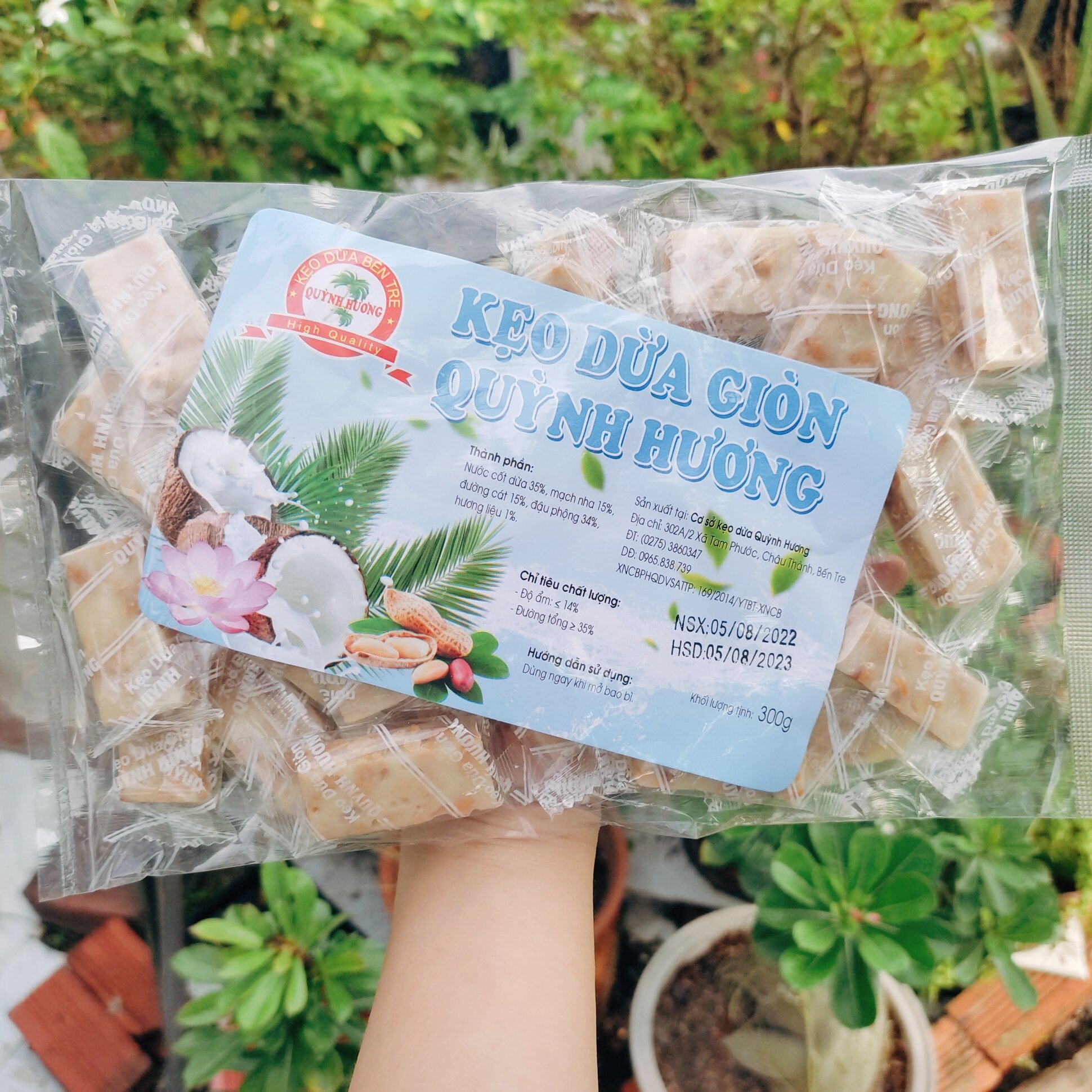 Kẹo dừa giòn Quỳnh Hương 300g