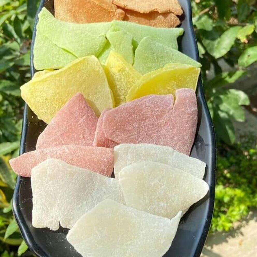 Mứt dừa non miếng mix vị nhà làm 500g