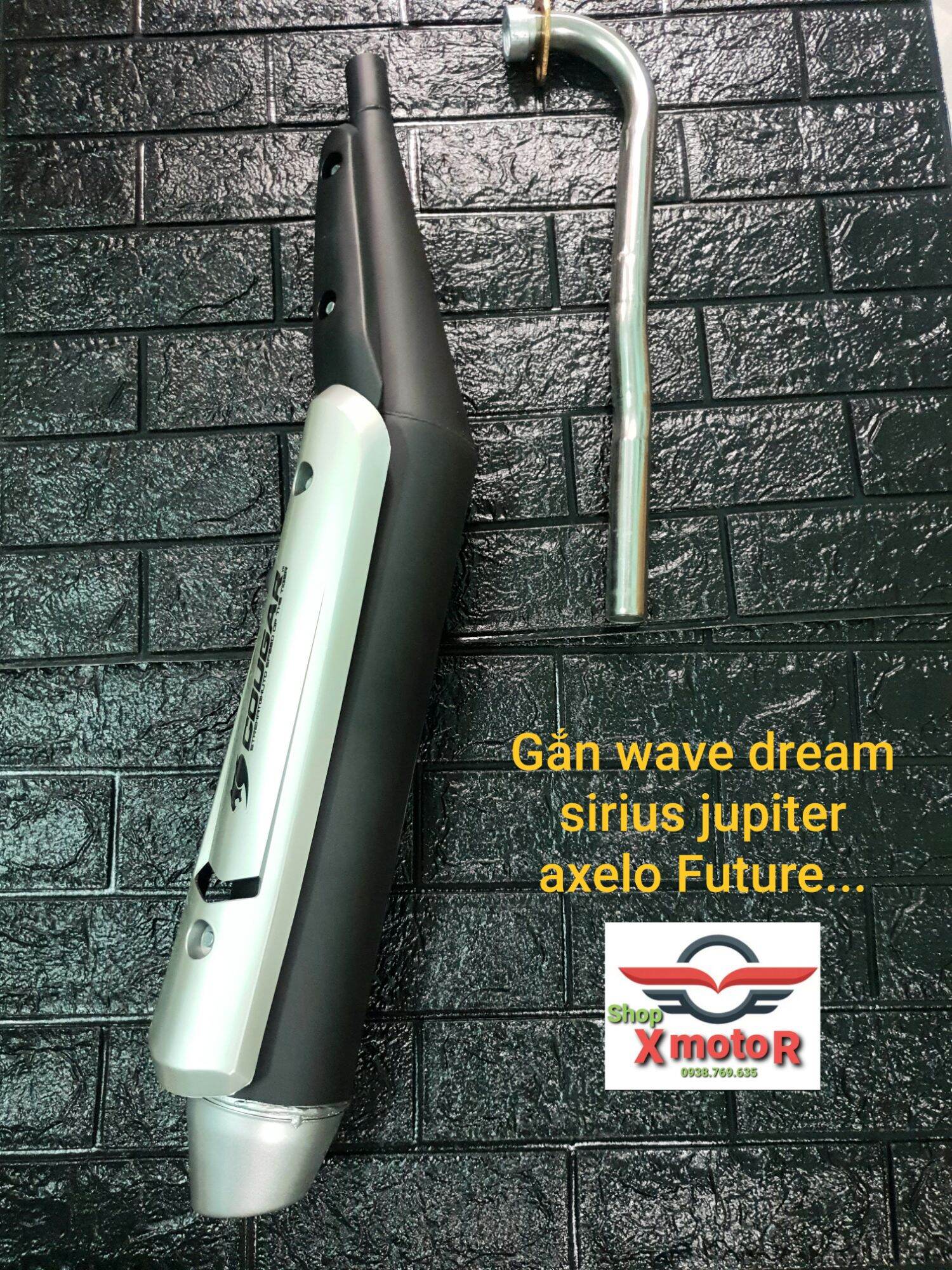 Pô Raider Fi cho wave sirius jupiter axelo Future ( tặng kèm che pô).