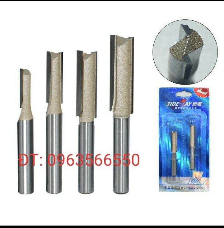 Mũi phay gỗ chân 6,35 mm