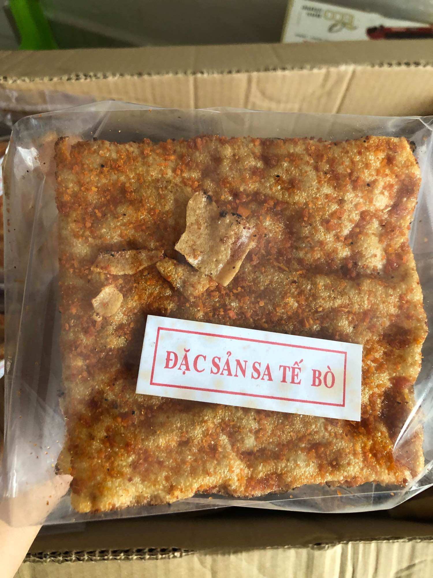 Bánh tráng nướng bò khô sate (1bich 5 cái)