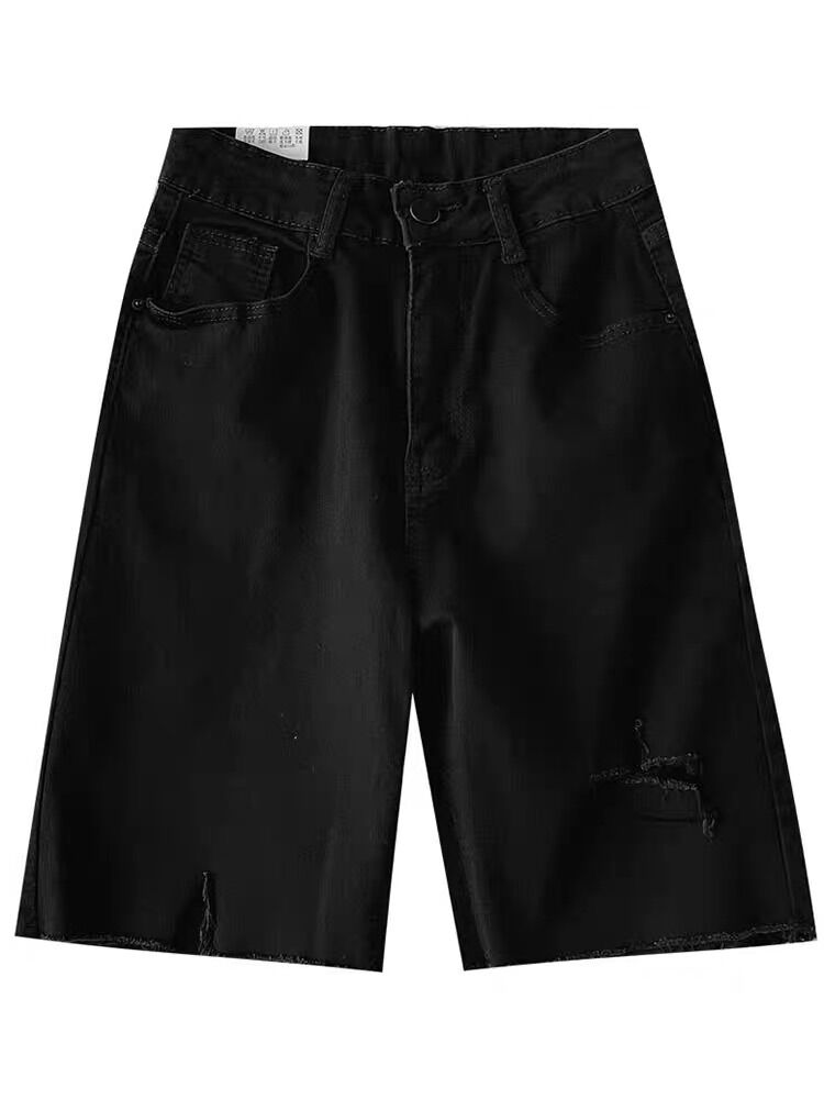 Quần jeans ngố V rách 1 Line