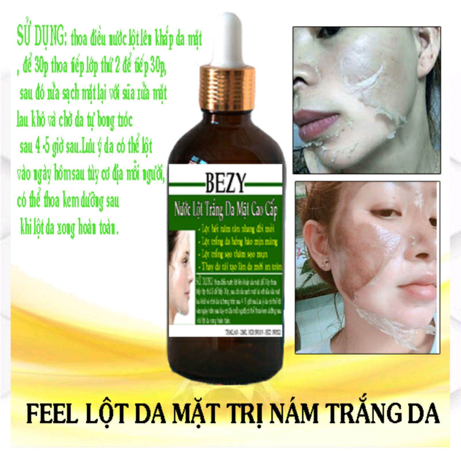 Peel Da Mặt Xóa Nám Sạm Tàn Nhang Trắng Da Bezy