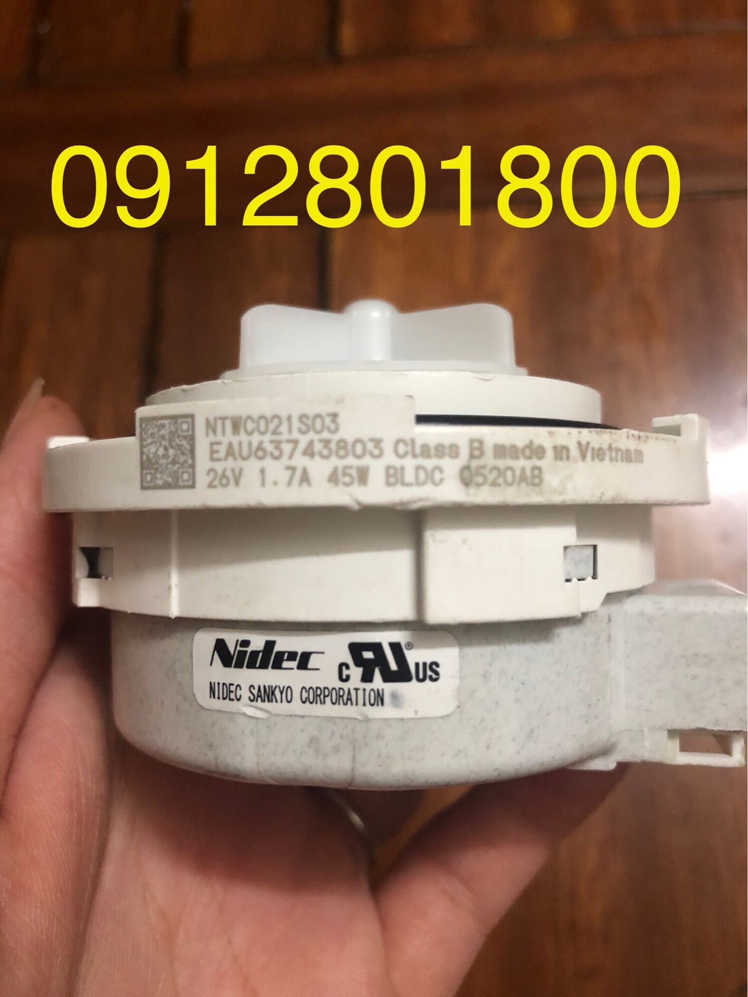 Bơm Xả Máy Giặt LG DC 26V - 1,7A - 45W