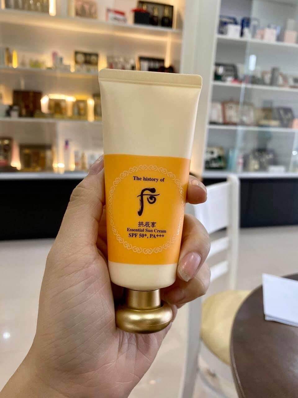 [Hcm][Tách Set ]Kem Chống Nắng Chống Nhăn Whoo Essential Sun Cream Spf50+/Pa+++ 60Ml