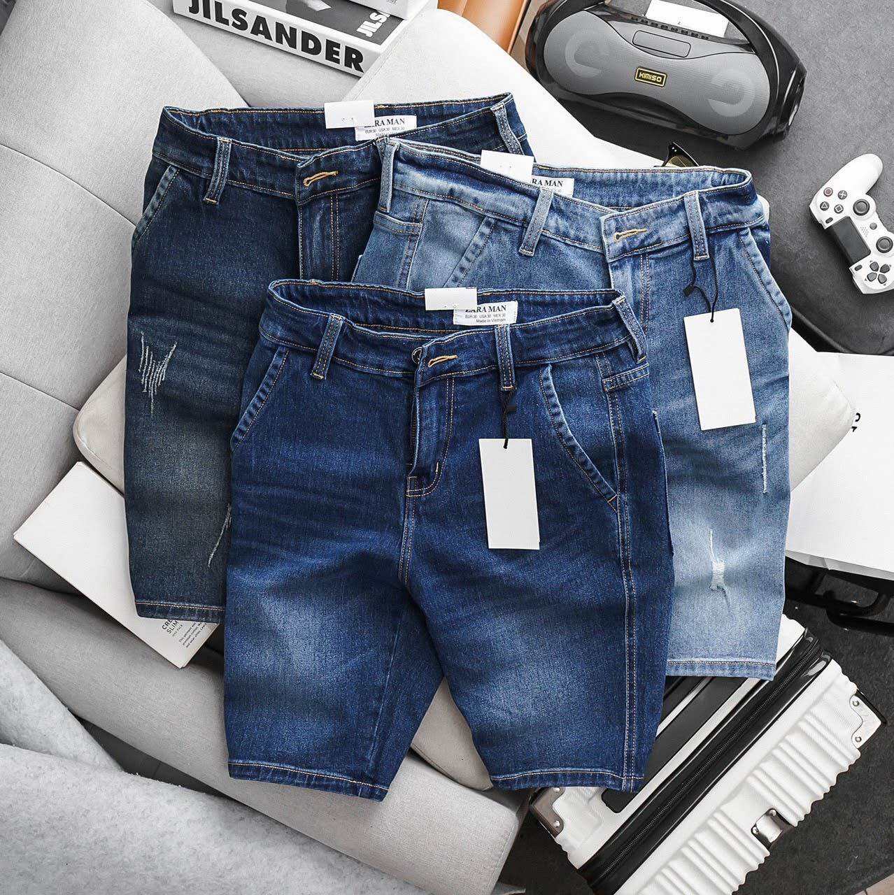 Quần jean nam túi kiểu kaki co giãn suông nhẹ đơn giản VNXK xịn