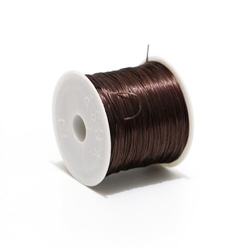 Cuộn cước lụa, cước thun tơ co giãn làm vòng size 0.4mm cuộn dầy 60m