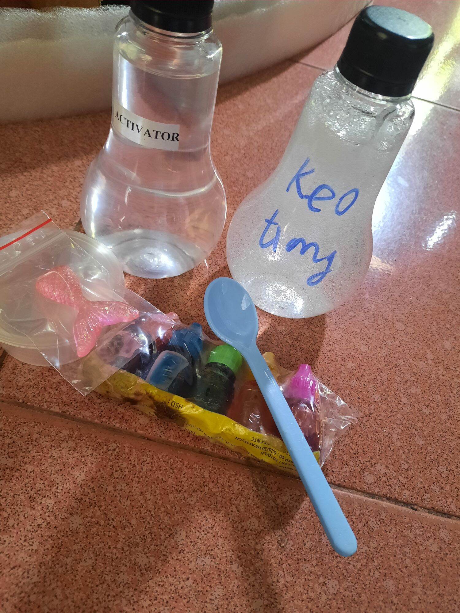 ( Cos video) Bộ kit làm slime lòng siêu hot