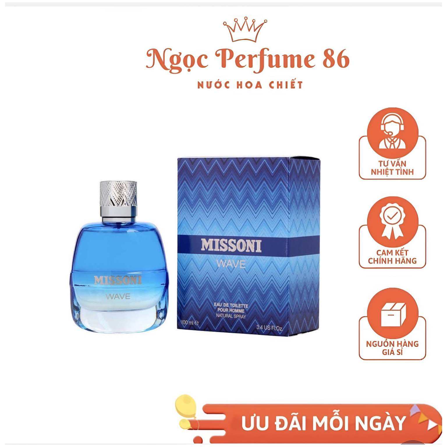 10ml Nước hoa Missoni wave edt - Nước hoa nam