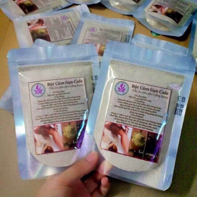 200gr bột cám gạo cà phê tinh chất handmade.
