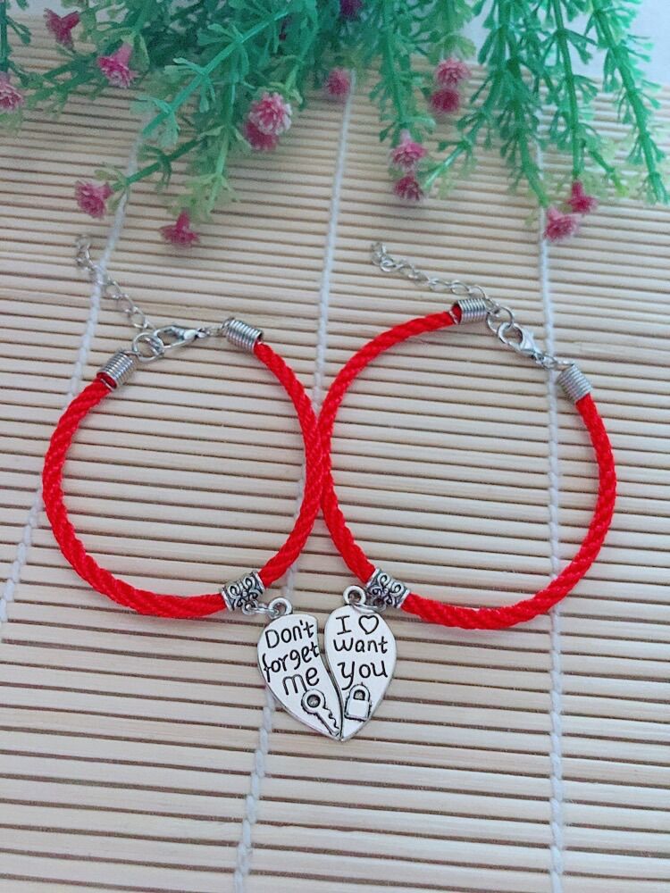 Vòng tay cặp đôi I want you don’t forget me ( tôi muốn bạn đừng quên tôi ) vòng tay đôi ý nghĩa cho tình bạn, tình yêu ảnh chụp thực tế từ sản phẩm