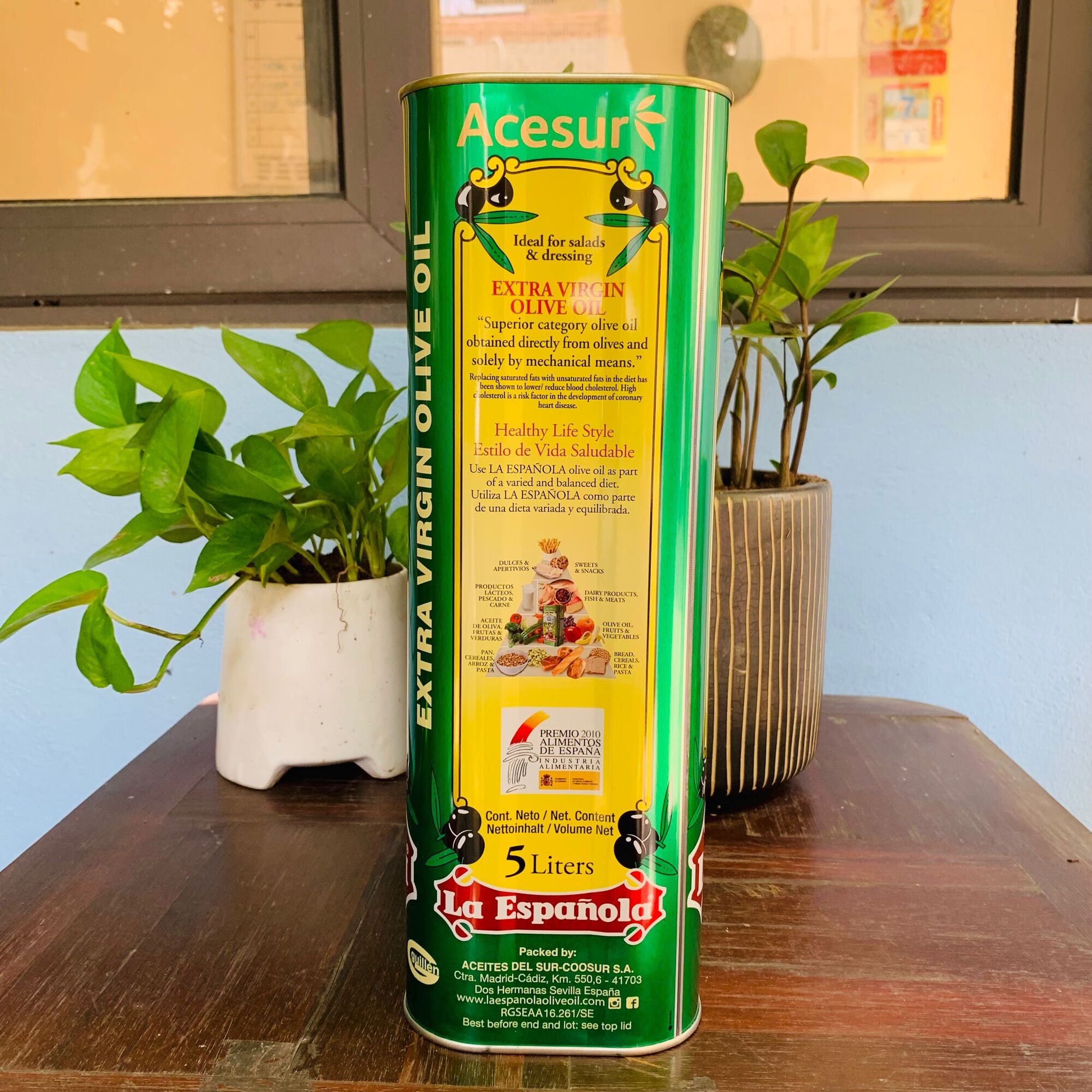 DẦU OLIU EXTRA VIRGIN CAN 5L (NHẬP KHẨU TÂY BAN NHA)