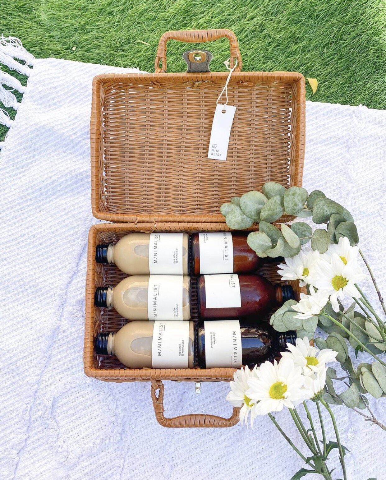 Vali Mây Đan Picnic Decor