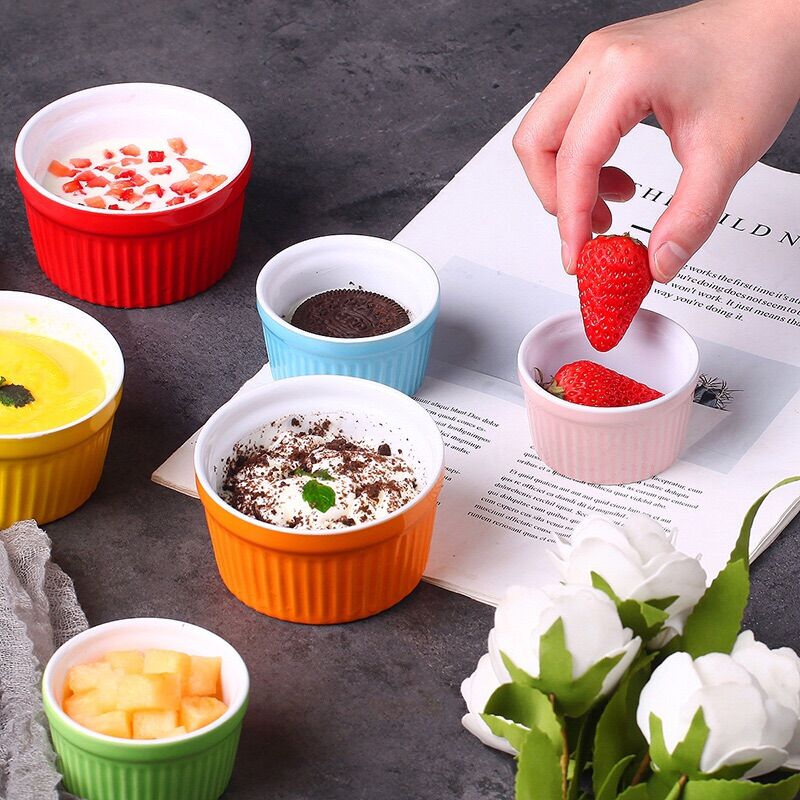 Cốc Làm Caramen - Ramekin bằng sứ