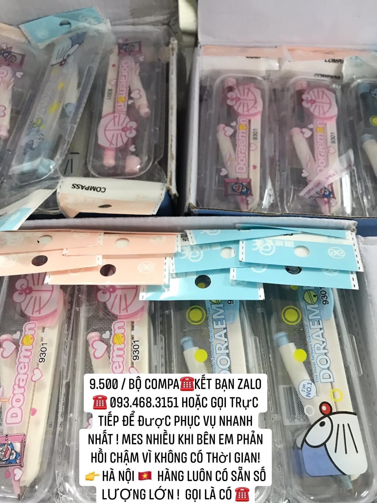 Bộ compa nhựa kèm hộp đựng