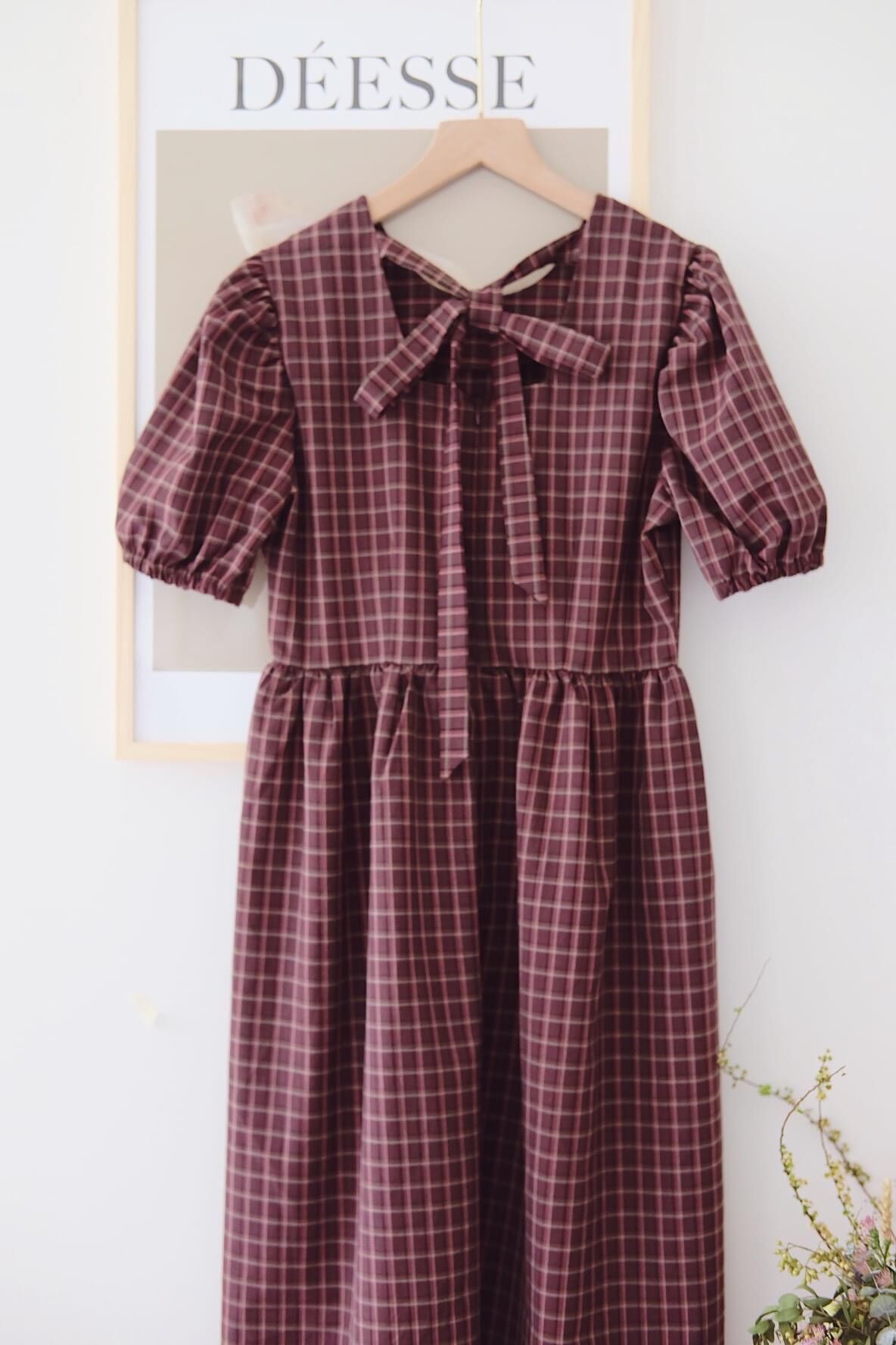 Ceci Cela - Đầm Dáng Babydoll Cheki Nơ Cột