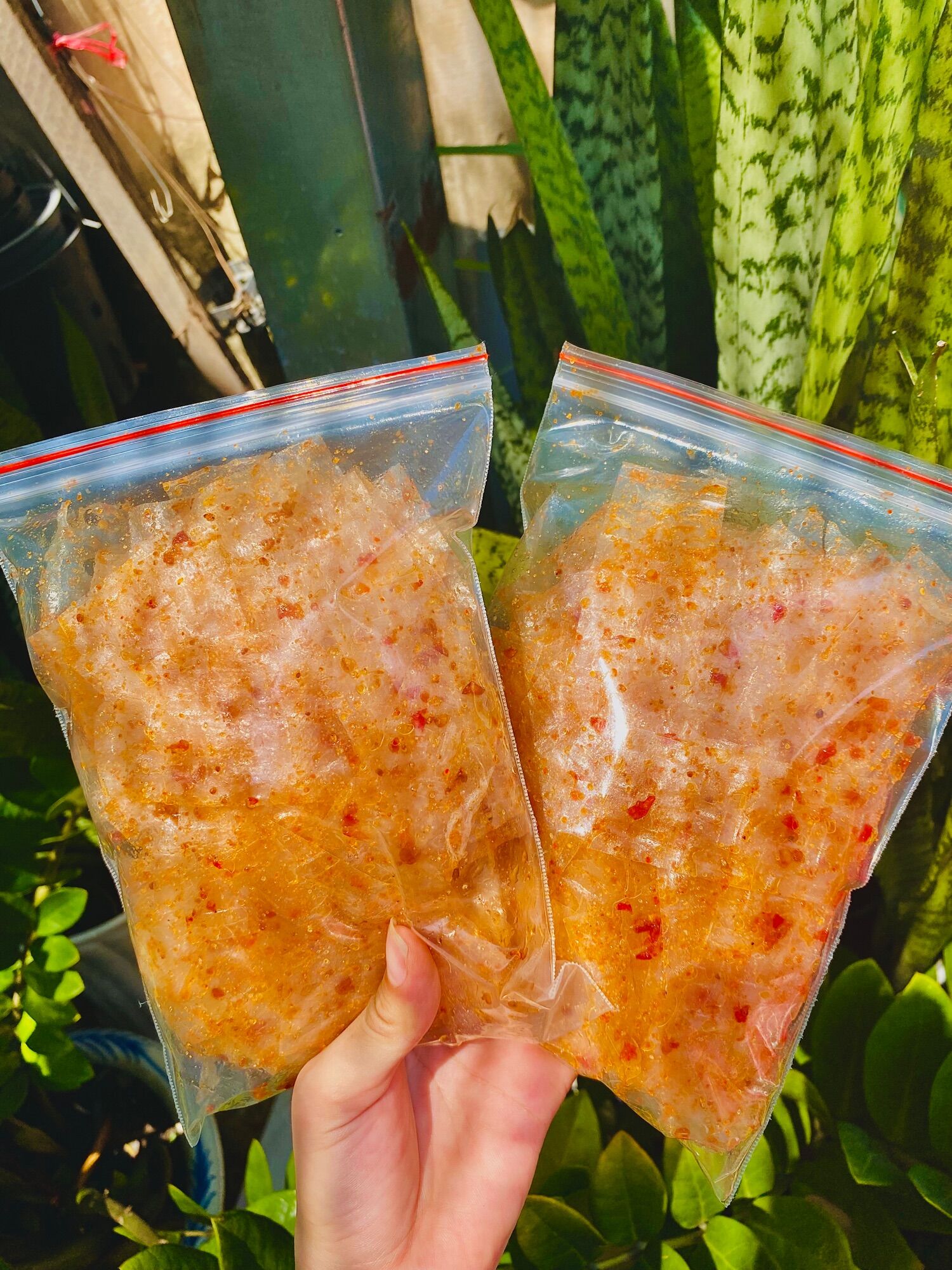 Bánh Tráng Sate Tỏi, Bịch Zip