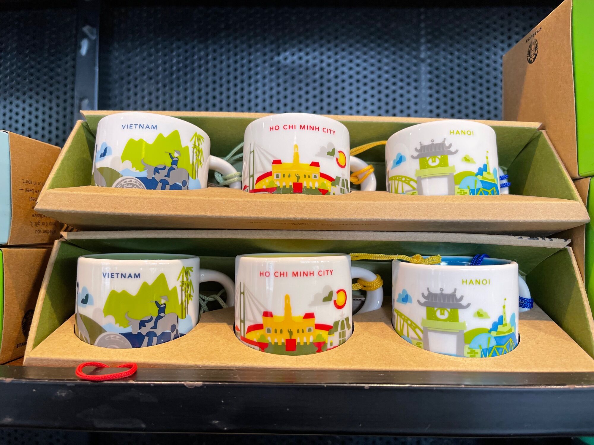 Cốc sứ Starbucks You are here set 3 chiếc 2oz