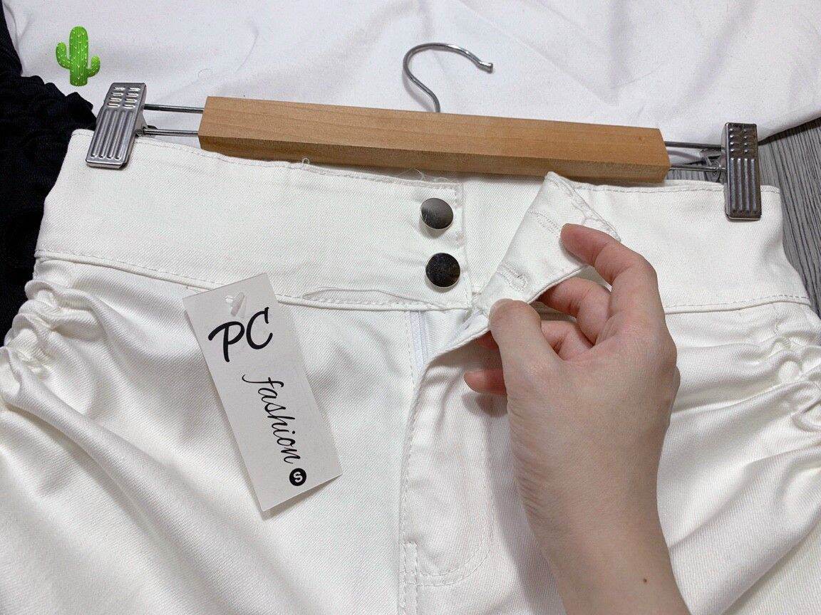 Quần kaki rút dây bên ảnh thật