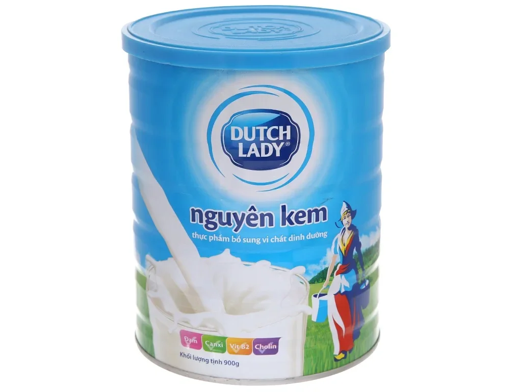 [HCM]Sữa bột Dutch Lady nguyên kem lon 900g