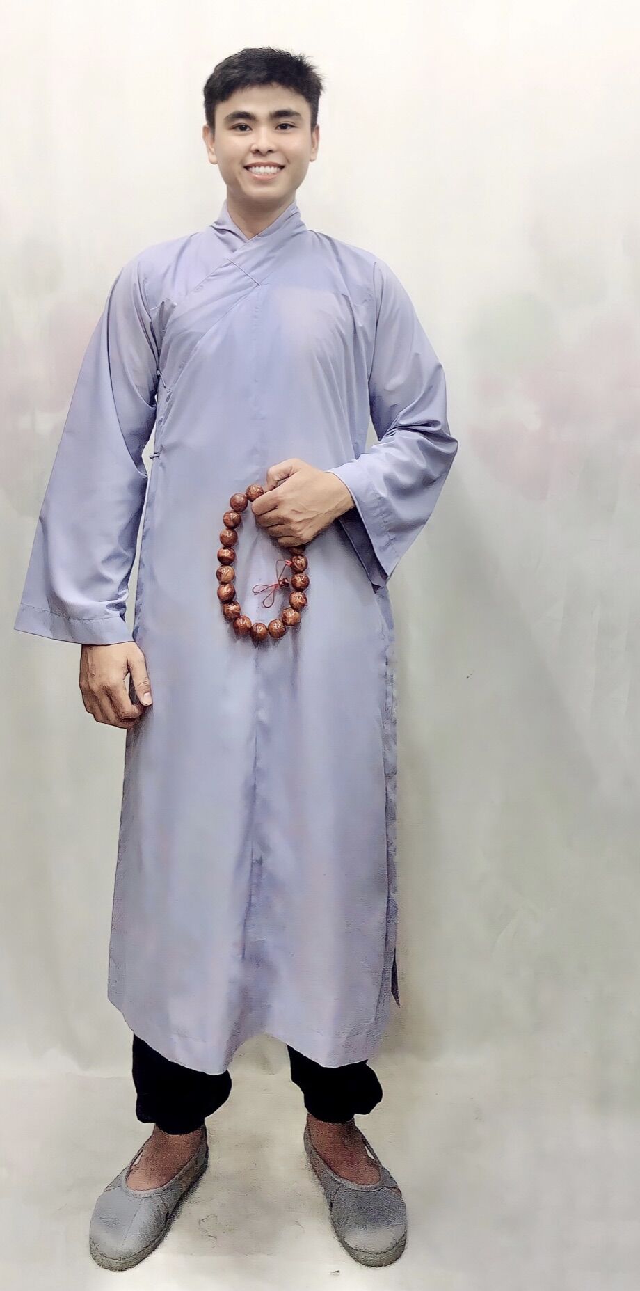 Áo tràng phật tử kate nam nữ