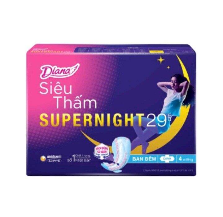 Băng vệ sinh Diana siêu thấm SuperNight 29cm