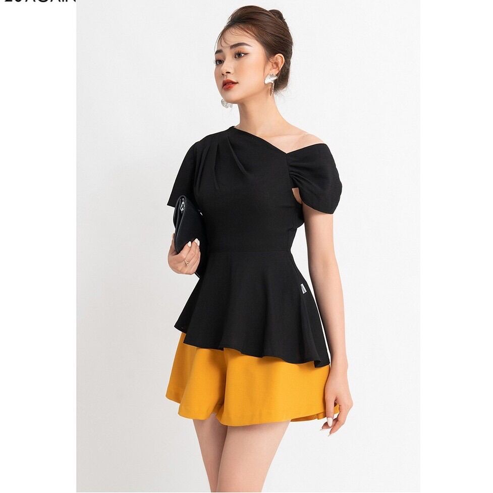 Áo sơ mi nữ công sơ lệch vai