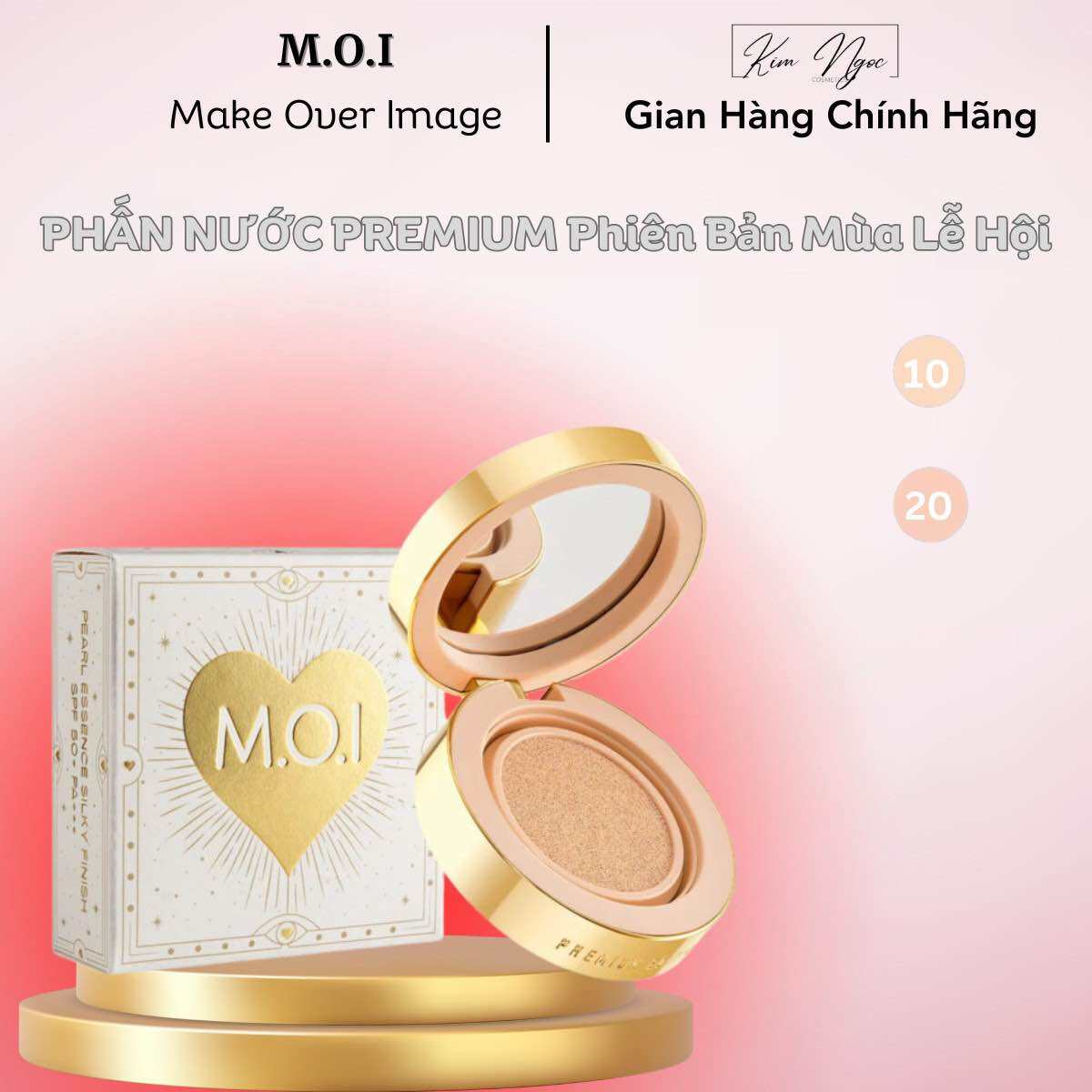 Phấn Nước Premium Baby Skin M.O.I Hồ Ngọc Hà Phiên Bản Mùa Lễ Hội Kiềm Dầu Dưỡng Da Chống Nắng Trang Điểm 5in1 Kim Ngọc Comestic
