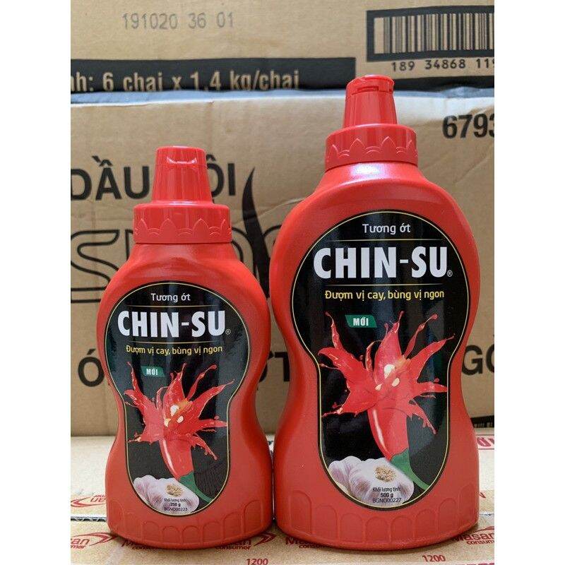 Combo 4 Tương ớt Chinsu 250ml/500ml