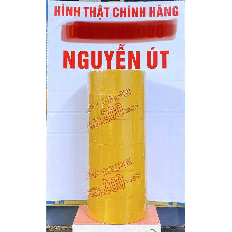 Băng keo 200 yard lốc 6 cuộn 2kg đủ