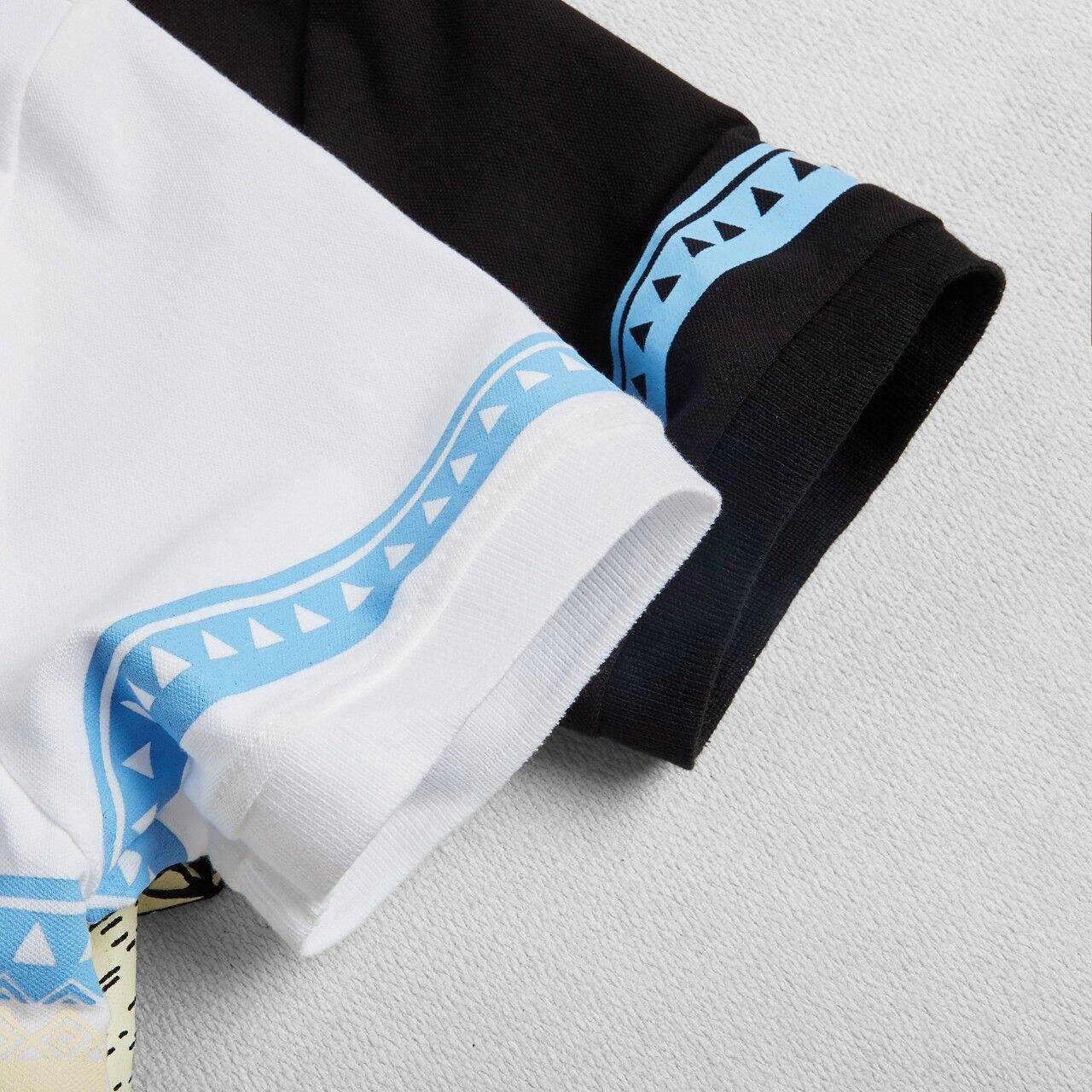 [size to 90-110kg] Áo thun nam cá sấu polo in cây dừa