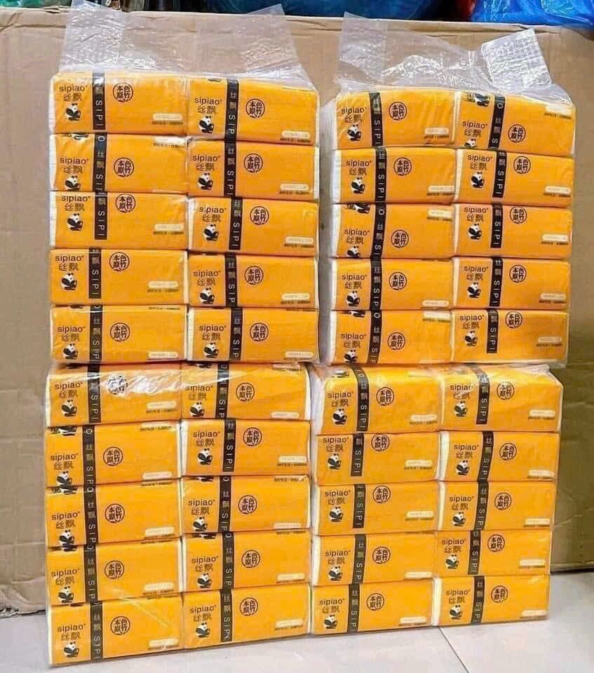 Giấy gấu trúc trắng . Giấy sipao lịch 10 gói