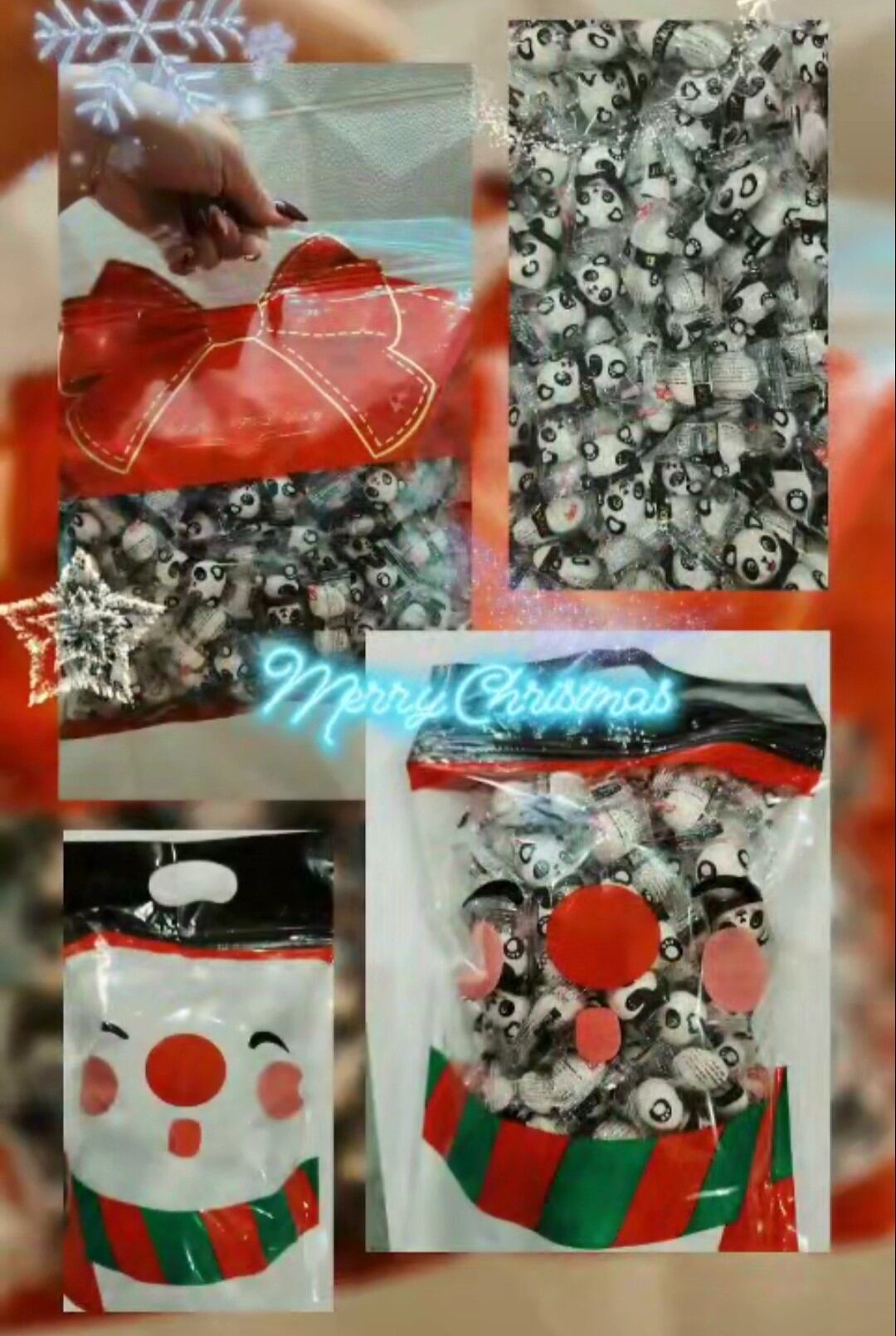 socola gấu panda 1kg túi nơ date luôn mới