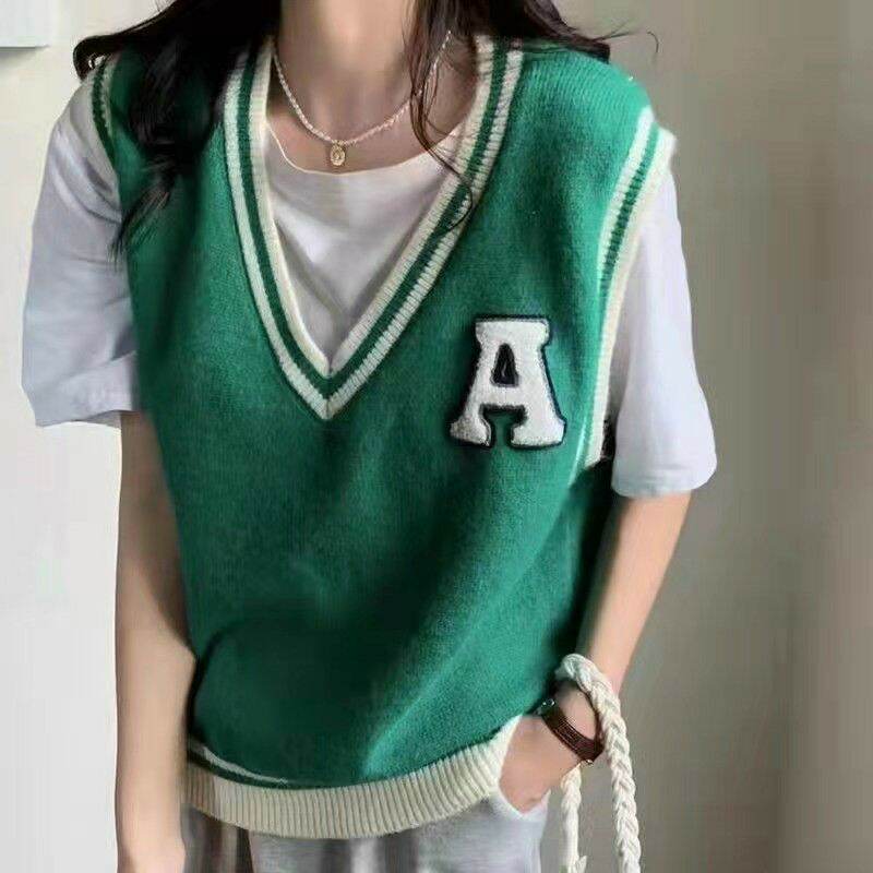 Áo len gile nữ thời trang