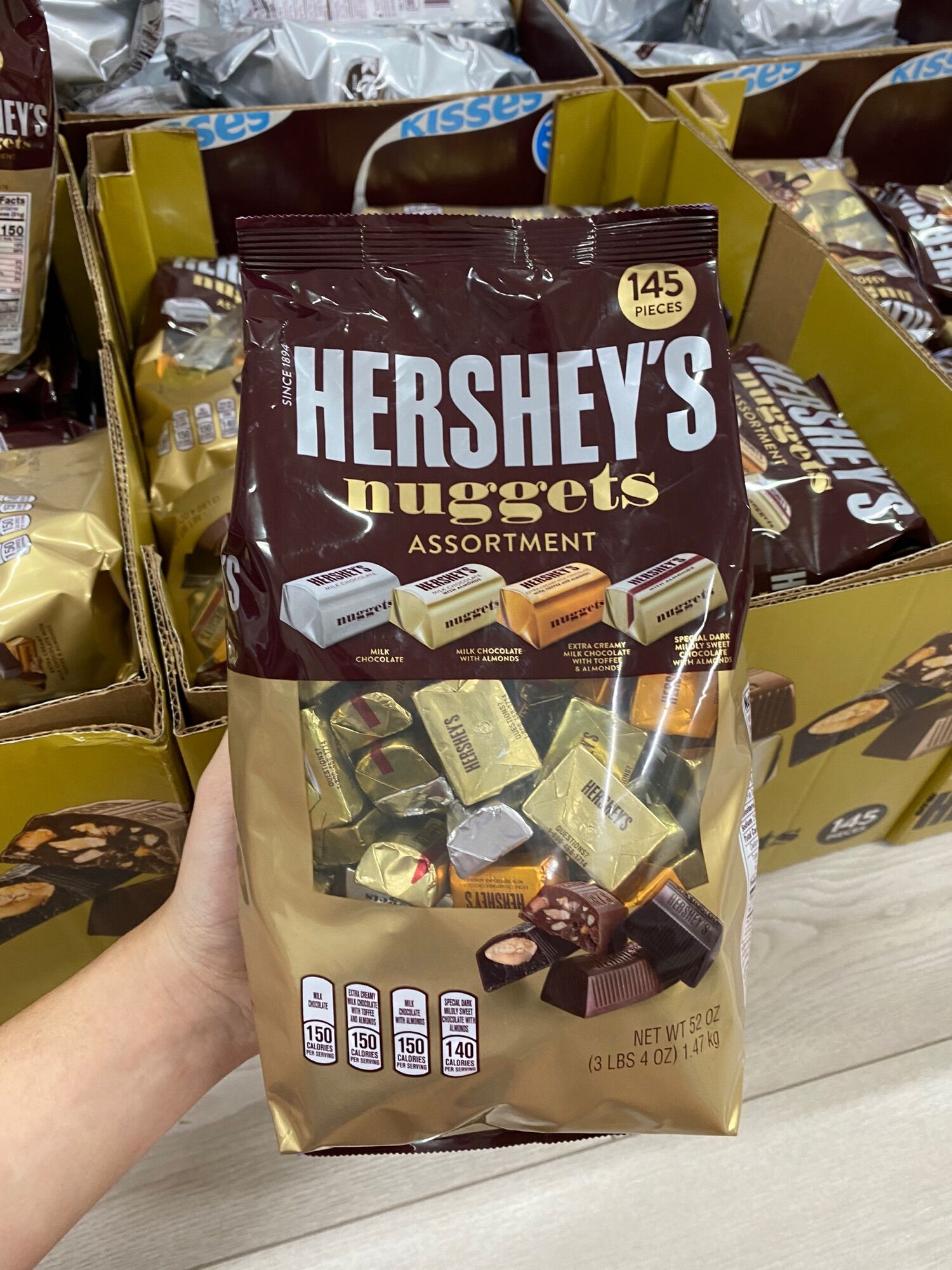 Kẹo chocolate Hershey's Nuggets 1.47kg Mỹ