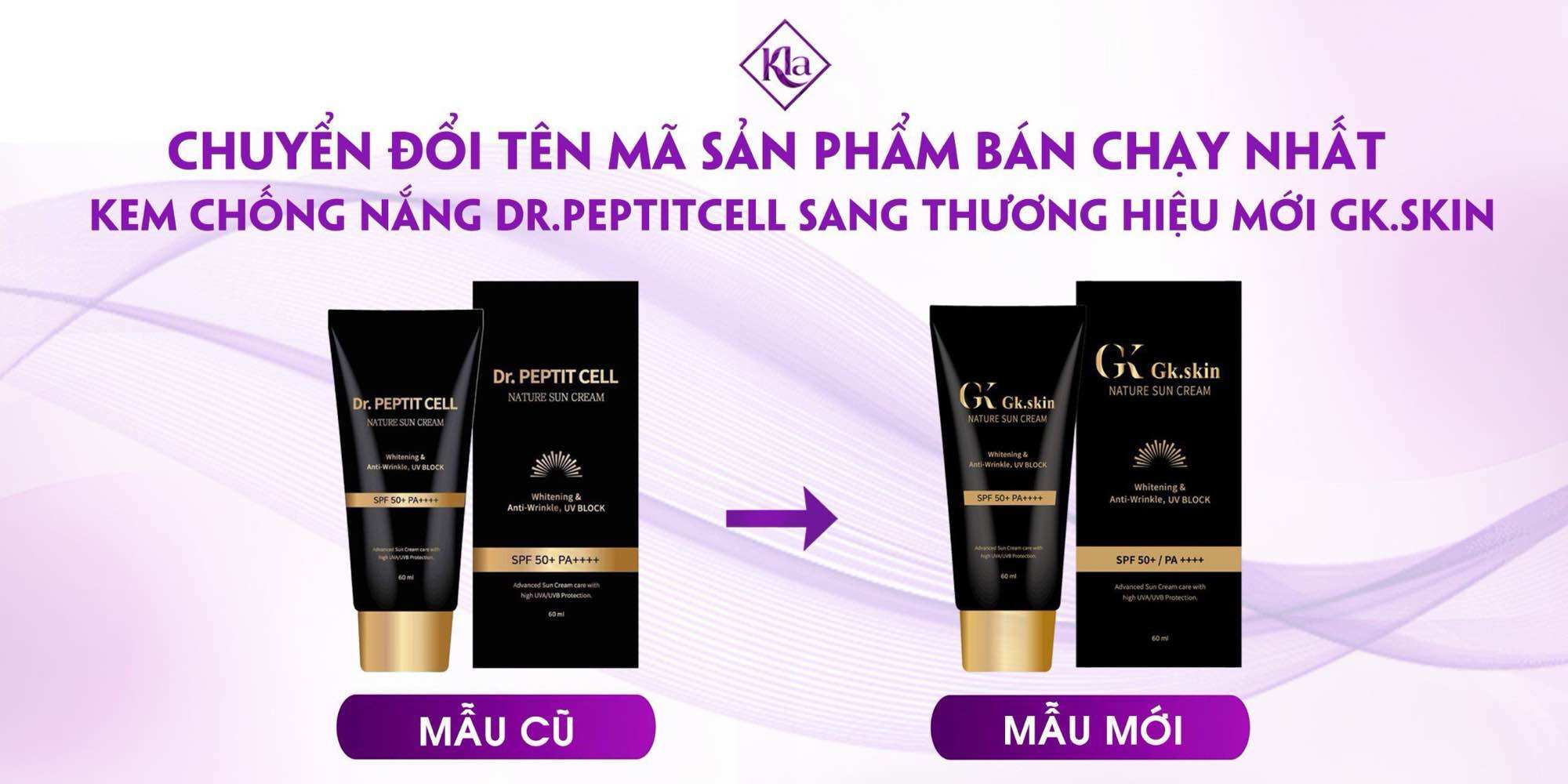 KEM CHỐNG NẮNG GK-SKIN(Dr.PEPTIT CELL cũ)