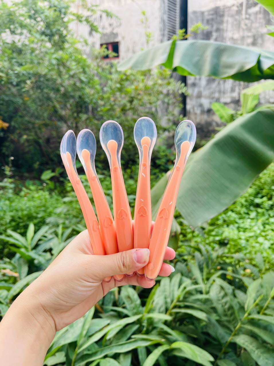 Thìa Ăn Dặm Silicon Siêu Mềm Cho Bé Ăn Dặm
