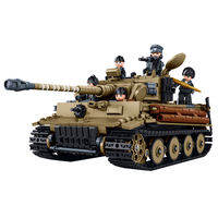 Sluban | Mô Hình Xếp Gạch Tăng Tiger Quân Sự Đức WW2