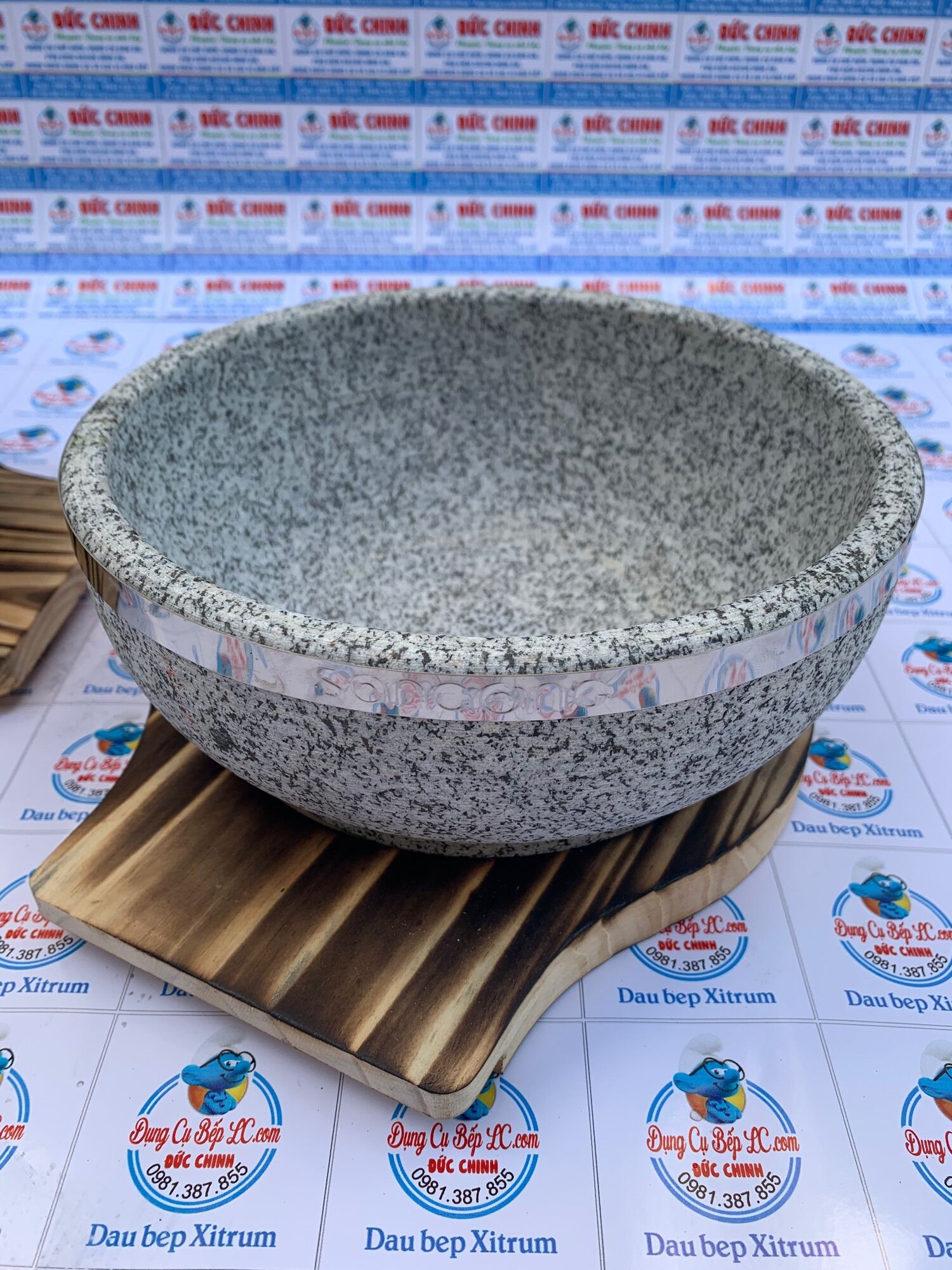 Bát đá thố đá giữ nhiệt 20cm phở bát đá cơm trộn bát đá